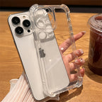 Luxury Clear Shockproof Case for iPhone 17 16 15 14 13 12 11 Pro Max