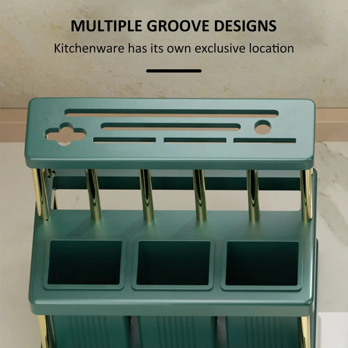 Kitchen Knife Holder Cutlery Drainer Rack
