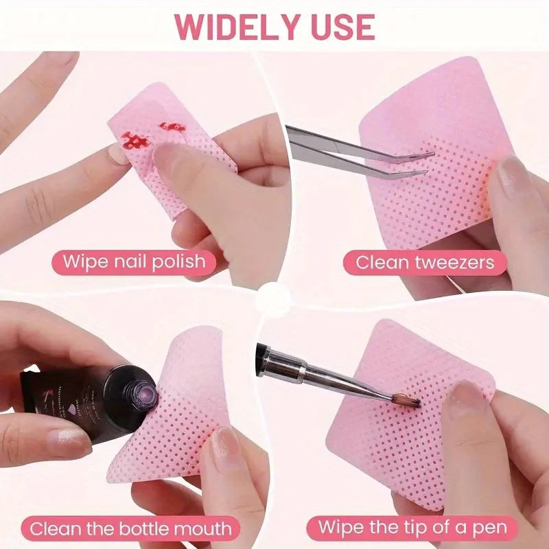 Lint-Free Nail Wipes Gel Cleanser Pads