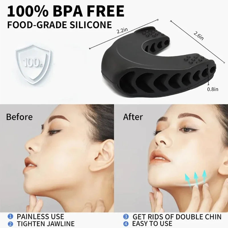 Jaw Exerciser Neck Toning Jawline Double Chin Reducer Face Lift