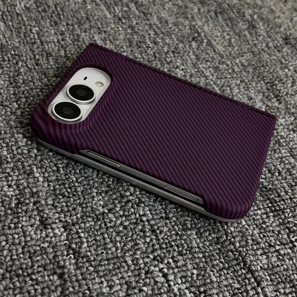 Carbon Fiber iPhone Duo Case | MagSafe Hinge Protection