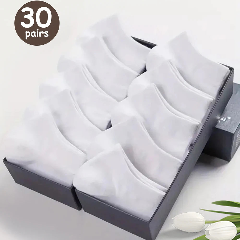 Men's Breathable Deodorant Low Cut Ankle Socks Sweat Wicking