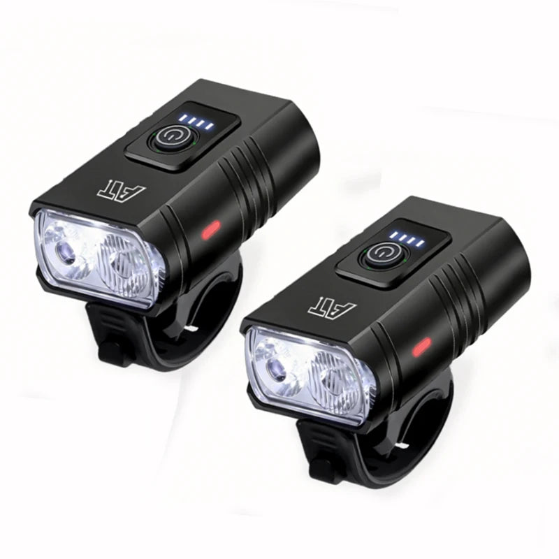 LED Bicycle Front Light Type-C Rechargeable Headlight
