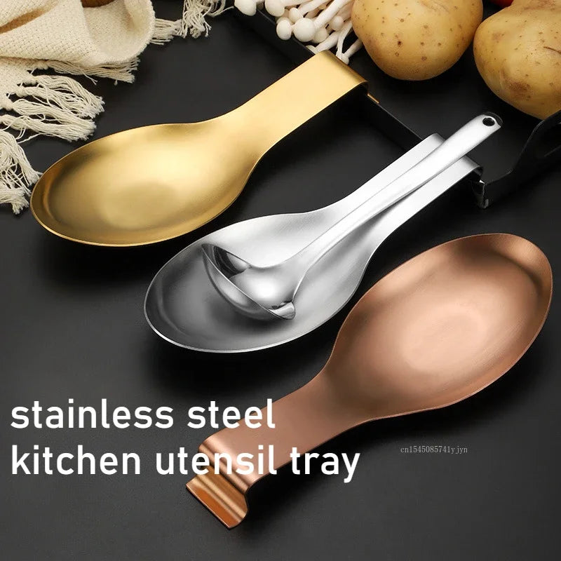 Stainless Steel Fish Spoon Rest Utensil Holder Main image