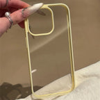 Clear Acrylic Candy Color Case for iPhone 17 Air 16 15 14 13 Pro Max