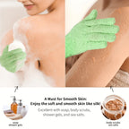 Colourful Exfoliating Bath Gloves Double Sided Spa & Shower Body Scrub