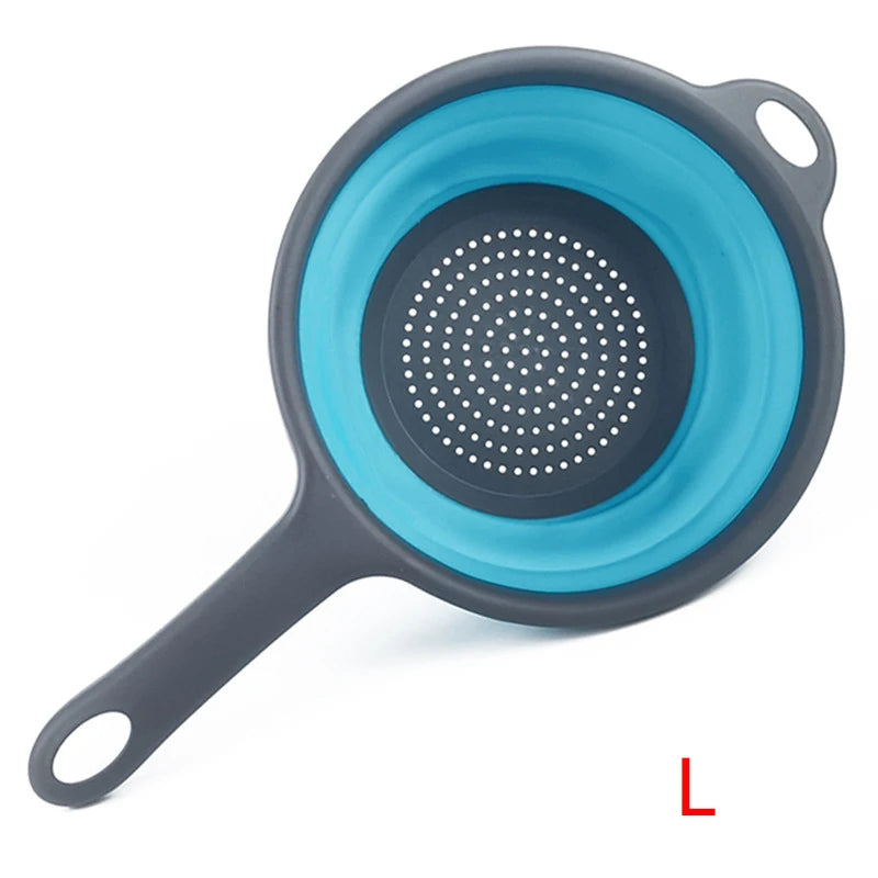 Collapsible Silicone Colander Folding Strainer