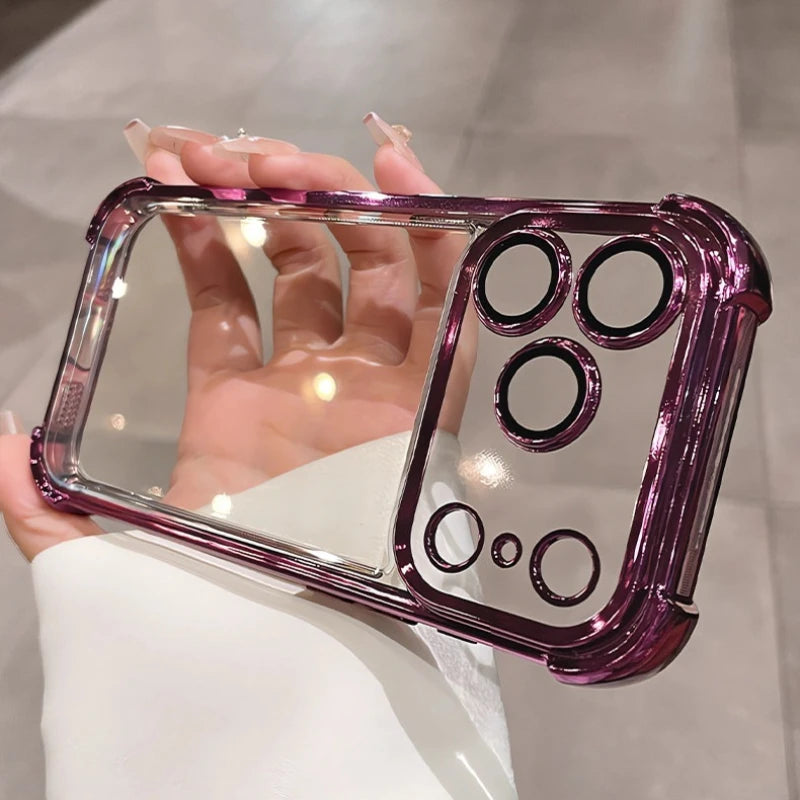 Shockproof iPhone Case | Electroplated Cover with Camera Protection