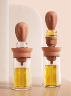 Portable Silicone Oil Bottle Brush BBQ Cooking & Baking Oil Dispenser