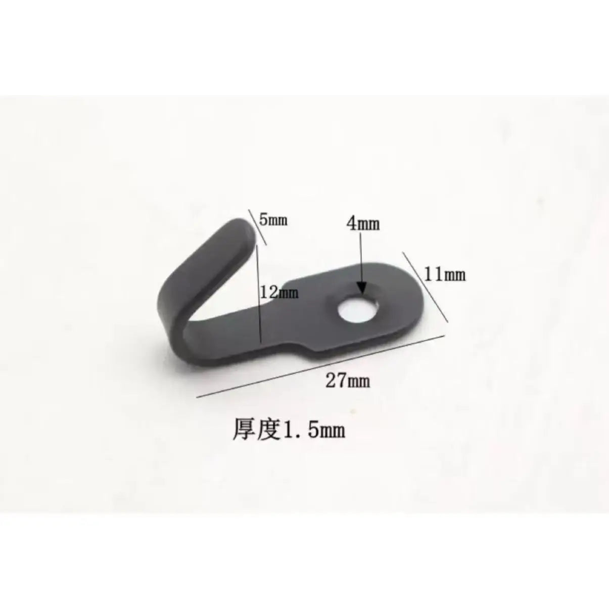 Mini Stainless Steel J Hooks Wall-Mounted Storage Hooks Set Secondary image