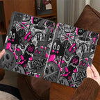Pink Graffiti Doodle Case for iPad 10th 11th Air 4 5 Pro 11 Mini 6 7