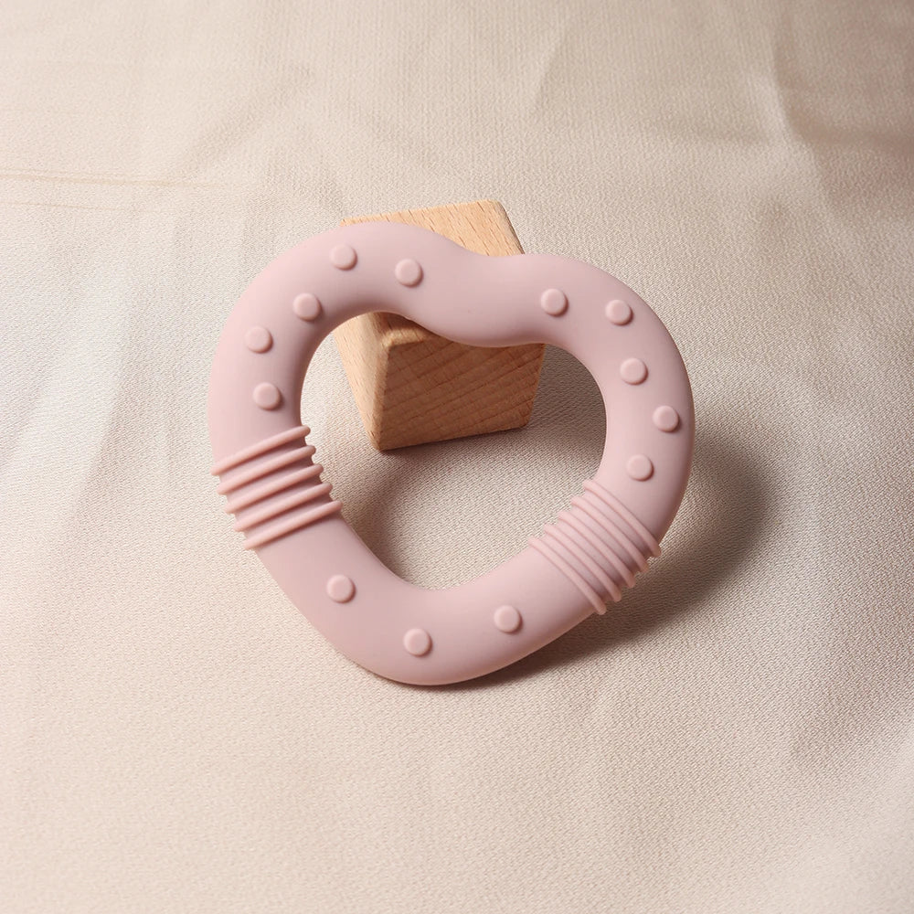 Star & Heart Silicone Baby Teether Food Grade Toy