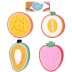 Fruit Cartoon Bath Sponge Soft Loofah Scrubber for Kids & Babies