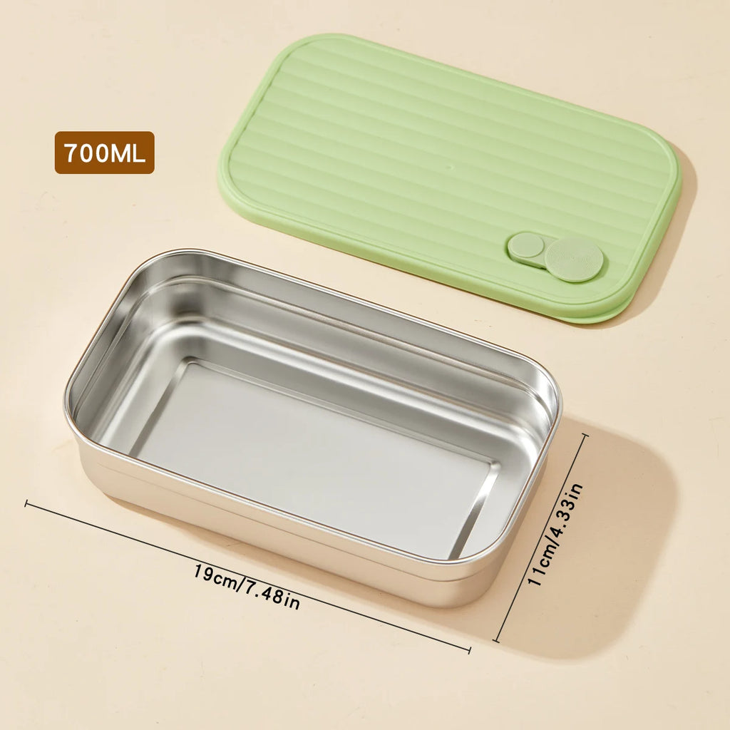 WORTHBUY 304 Stainless Steel Lunch Box Leakproof Stackable Food Container