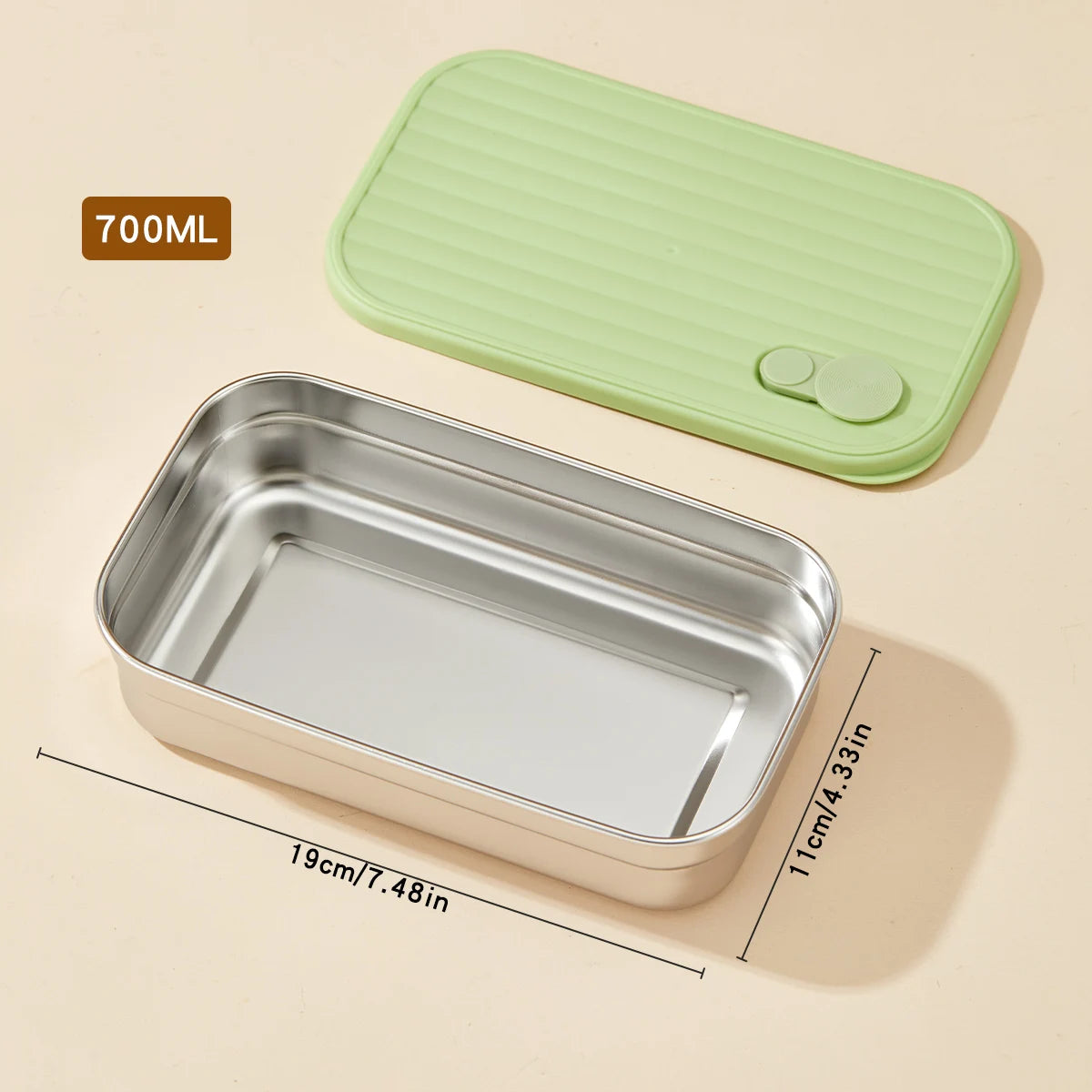 WORTHBUY 304 Stainless Steel Lunch Box Leakproof Stackable Food Container