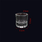 Octagon Crystal Nail Art Mixing Cup UV Powder Mixing Manicure Tool