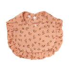 Flower Print Baby Bibs Soft Cotton Feeding Scarf for Girls