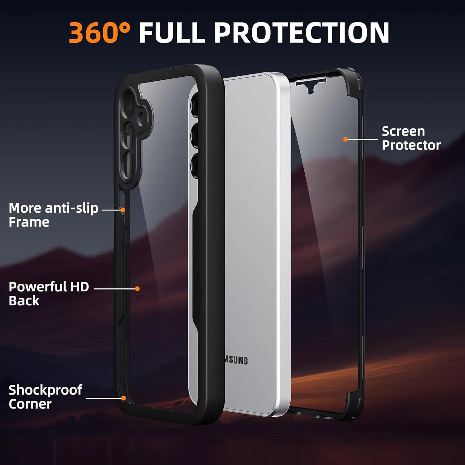 Full Body Protective Case for Samsung Galaxy A Series 5G Phones Secondary image