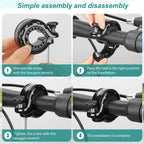 Stainless Steel Bicycle Bell Loud MTB Bike Handlebar Safety Horn