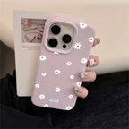 Cute Daisy Flower Case for iPhone 11 12 13 14 15 16 17 Pro Max