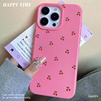 Cute Cherry Cartoon Case for iPhone 11 12 13 14 15 16 17 Pro Max