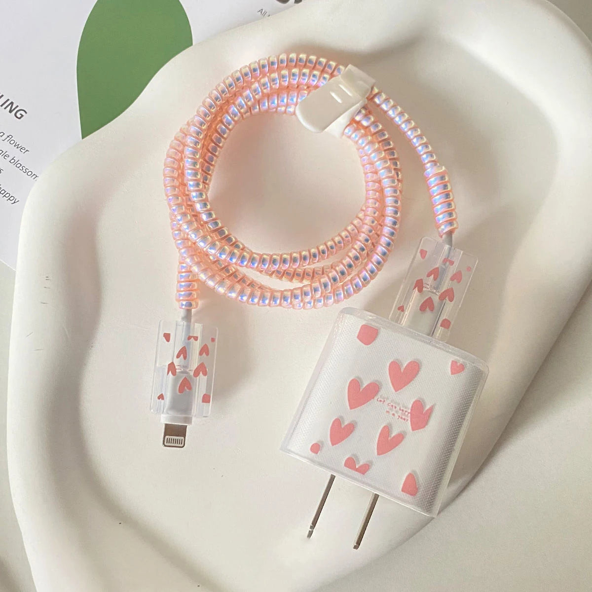 Cute Cherry Charger Cover for iPhone 20W USB Cable Protector