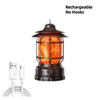 2-in-1 Solar Camping Lantern USB Rechargeable Light