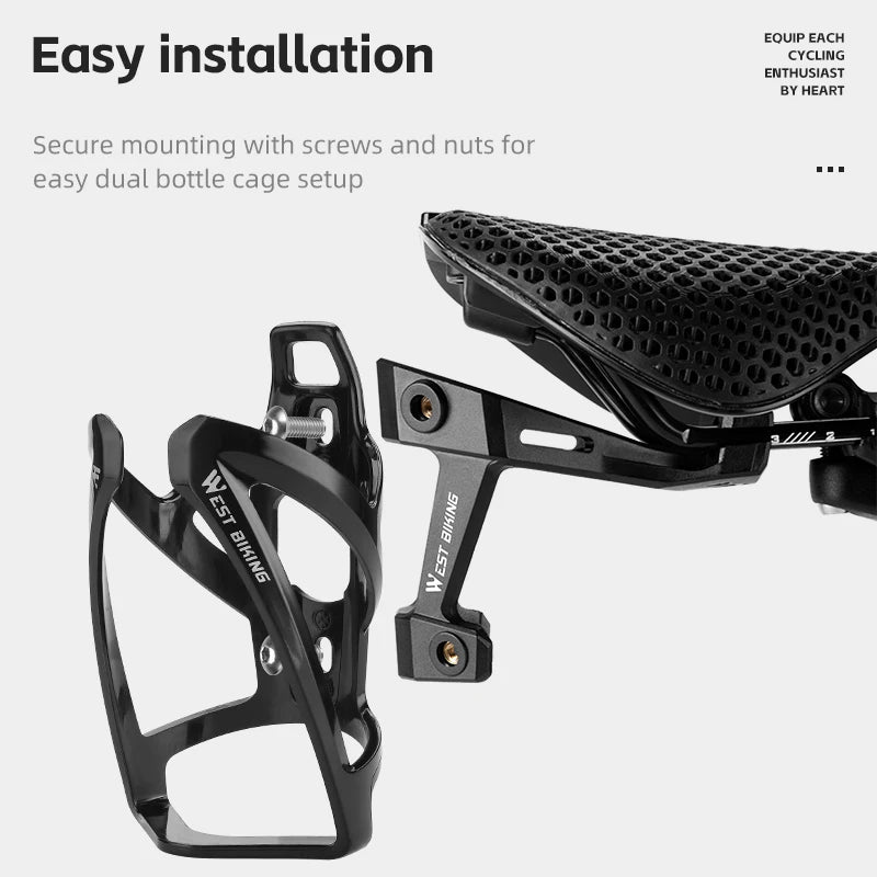 Bike Bottle Cage Extension MTB Road Double Water Holder Rack Main image