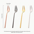 Stainless Steel Fruit Fork Dessert, Salad & Cocktail Pickle Fork Tableware
