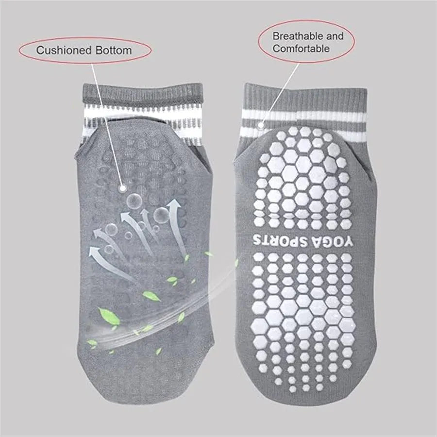Women’s Grip Socks Non Slip Yoga Pilates Ballet Workout Socks