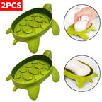 Turtle Soap Box – Creative Bathroom Soap Holder Rack 1/2/3PCS Storage