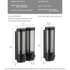 Wall Mounted Soap Dispenser Durable ABS Liquid Soap & Shampoo Container