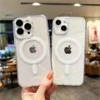 Clear MagSafe Magnetic Case for iPhone 11 12 13 14 15 16 17 Pro Max