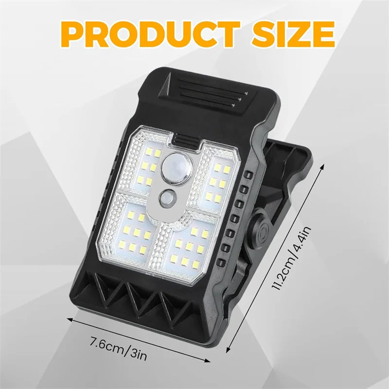 Waterproof Solar Motion Sensor Fence Lights with 3 Lighting Modes
