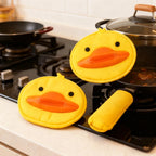 Silicone Duck Oven Mitts – Heat Resistant BBQ & Pot Holder Gloves (2PCS)