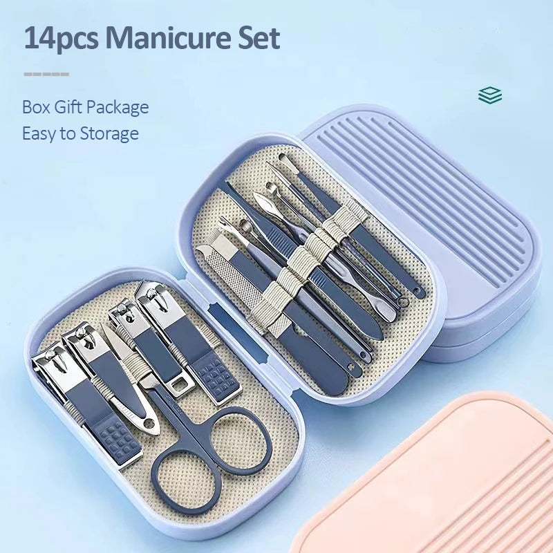 14PCS Manicure Pedicure Kit Nail Care Set