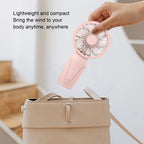 Portable Mini Pocket Fan USB Rechargeable Cute Handheld Fan