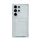 Transparent Card Holder Case for Samsung Galaxy S21 S22 S23 S24 S25