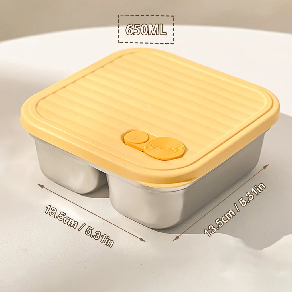 WORTHBUY 304 Stainless Steel Lunch Box Leakproof Stackable Food Container