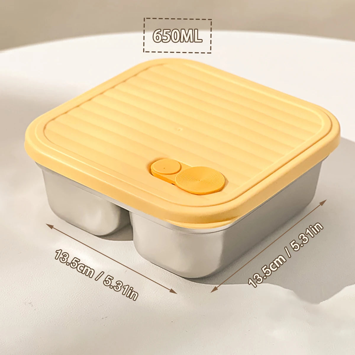 WORTHBUY 304 Stainless Steel Lunch Box Leakproof Stackable Food Container