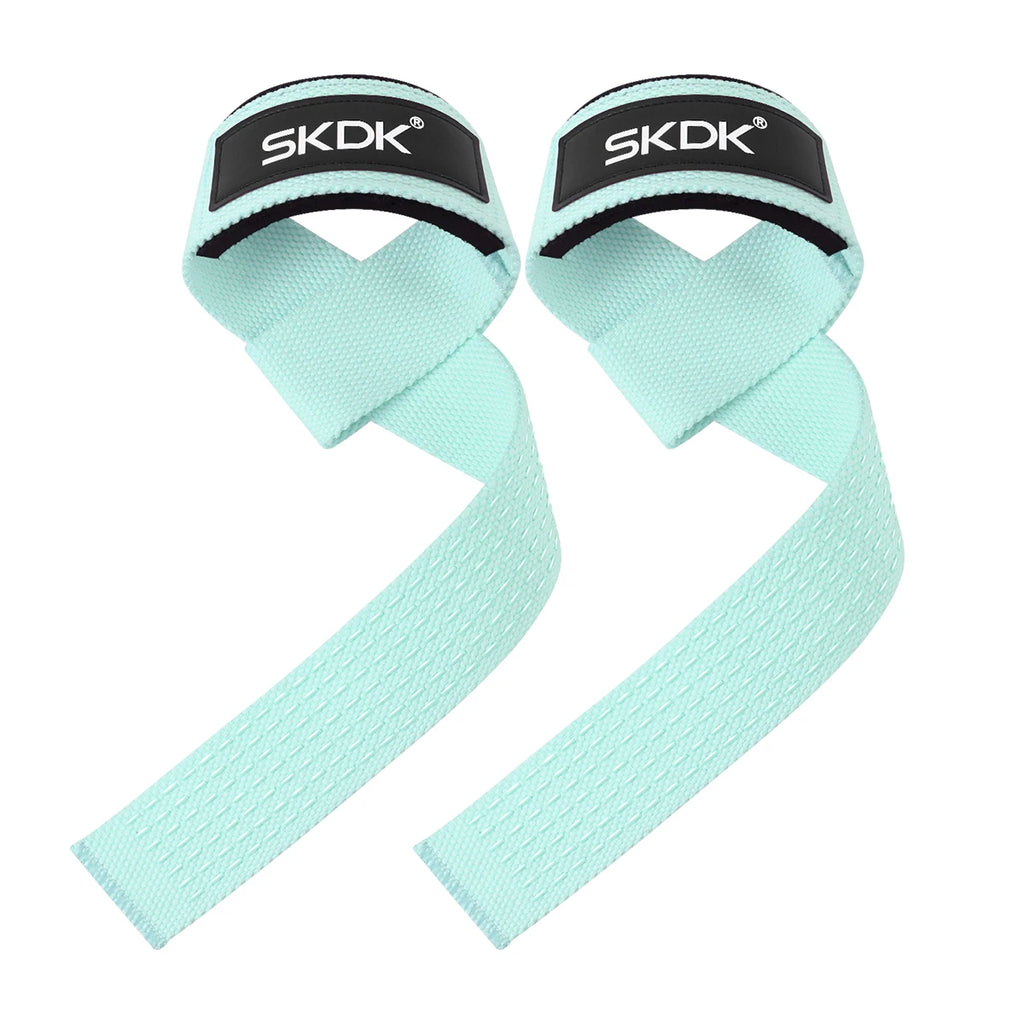 Silicone Gym Hand Grips Lifting Straps Deadlift Wrist Support Pair