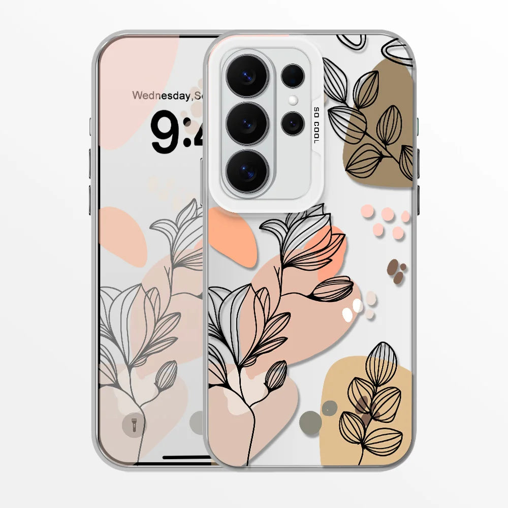 Floral Aurora Case for Samsung S21 FE S22 S23 S24 S25 S26 Ultra Cover