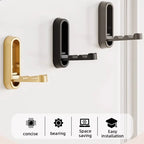 Folding Wall Hook Stainless Steel Towel & Coat Hook Set