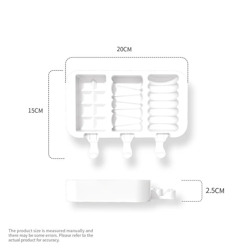 BPA Free Silicone Popsicle Mold – Reusable Easy Release Ice Pop Maker