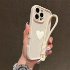 3D Heart Strap Case for Xiaomi 11T 13T 14T 15T 17T Pro Poco C71 C85