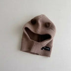 Baby Scarf Hat One-Piece Knitted Winter Cap with Ear Protection