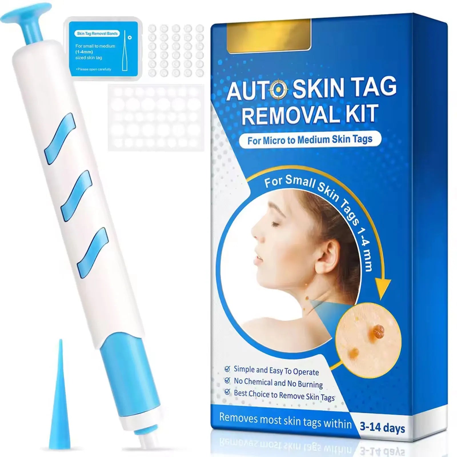 Skin Tag Remover 1-4mm Painless Safe Home Use Face Skin Care
