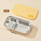 WORTHBUY 304 Stainless Steel Lunch Box Leakproof Stackable Food Container