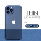 Ultra Thin Matte PP Case for iPhone 11 12 13 14 15 16 17 Pro Max