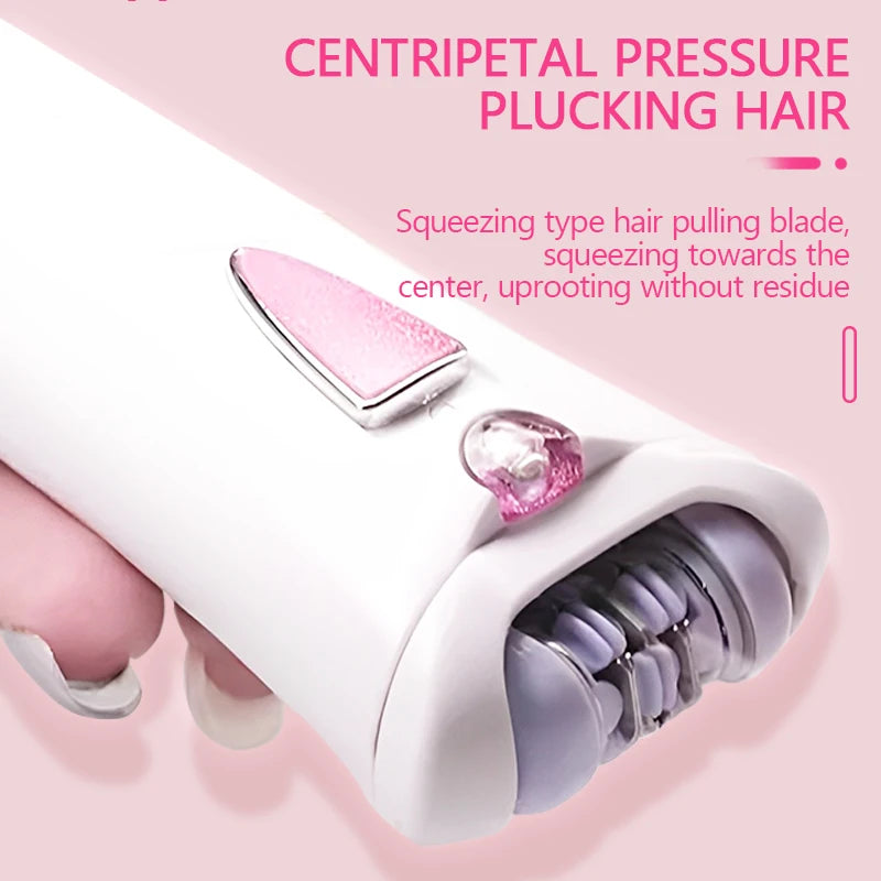 Kemei KM-1999 Portable Women Epilator Facial Body Hair Removal